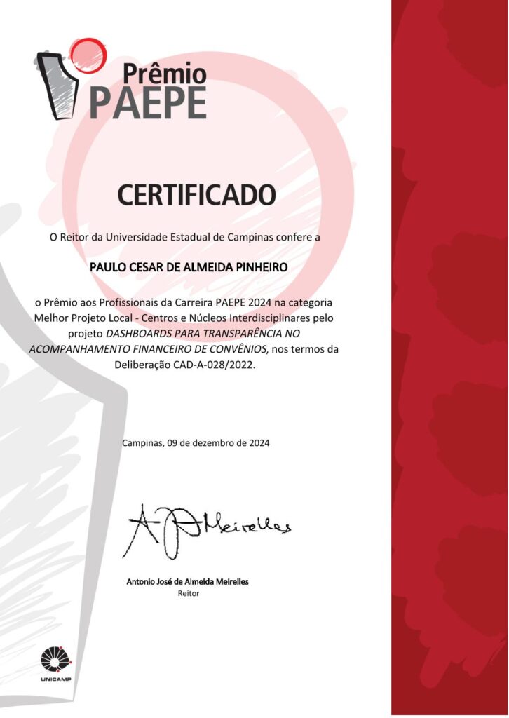 certificado premio paepe paulo