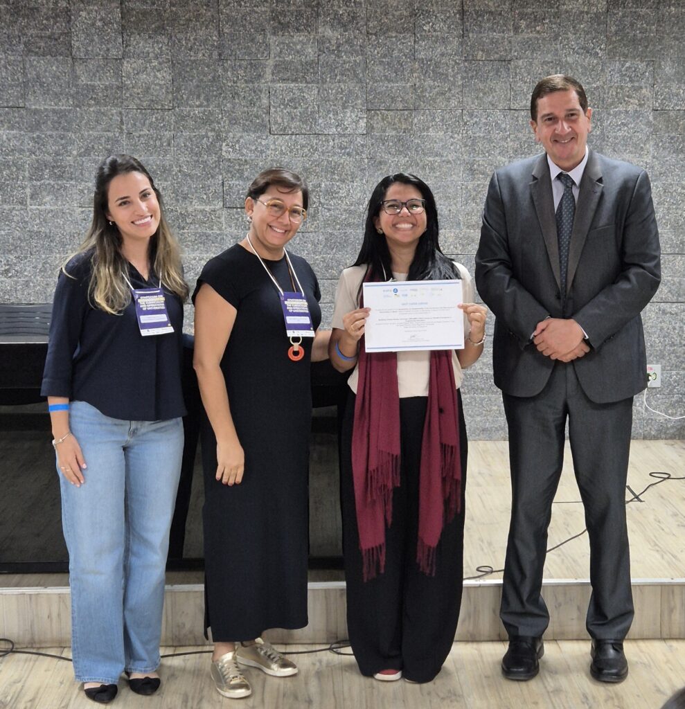 Prêmiação melhor trabalho em simpósio internacional sobre sustentabilidade no ensino superior