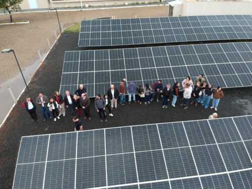 visita senai painel solar